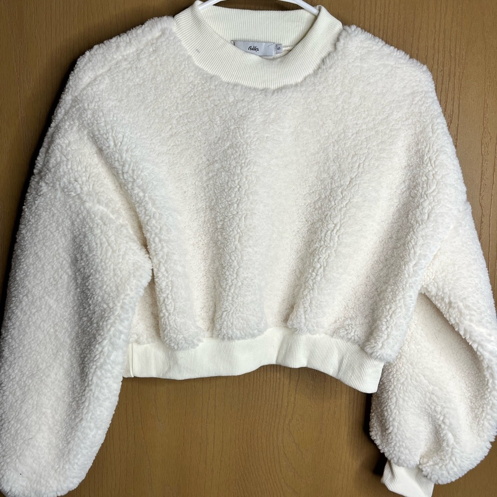 Adika Cream Fleece Sweater